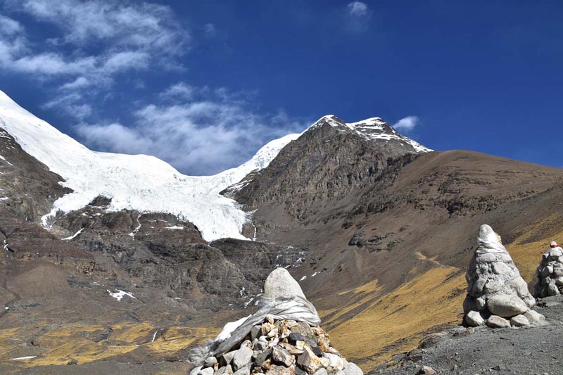 karola glacier tibet everest trek