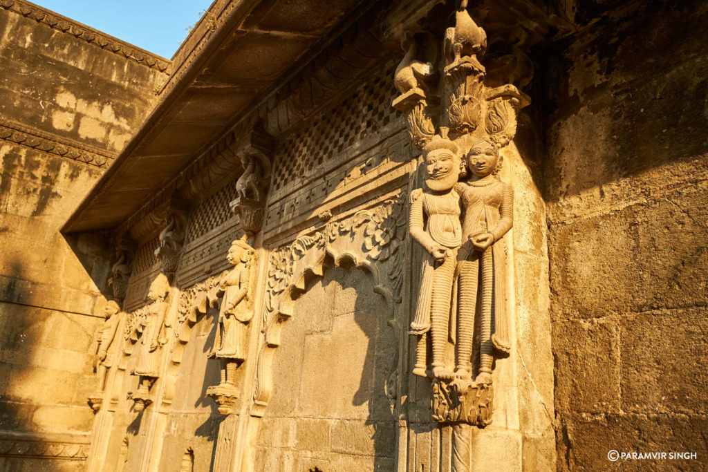 Sculpture of Couple on Maheshwar Temple