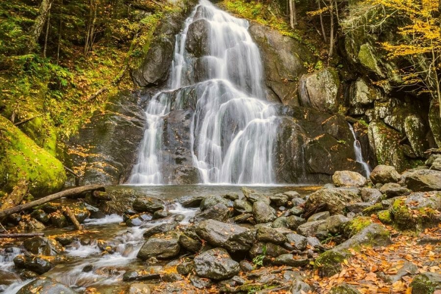 Moss Glen Falls in Stowe, Vermont