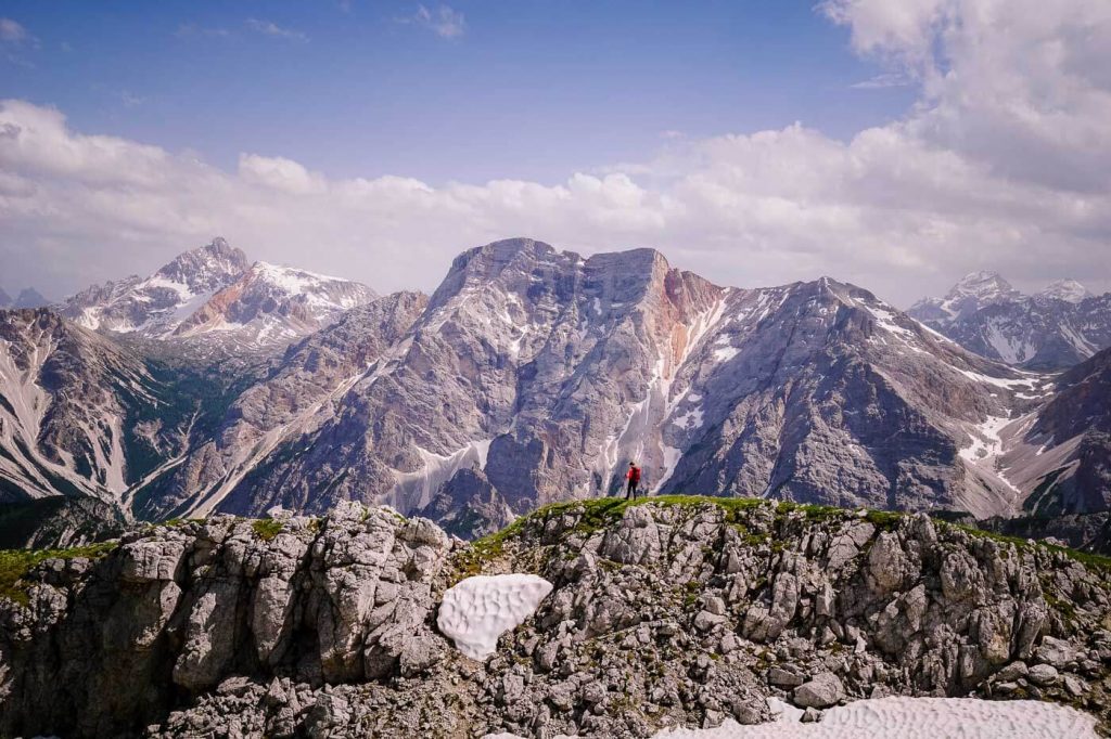 Seekofel (Croda del Becco) and Senneser Karspitze Peaks, Hochalpenkopf Hike, Prags Dolomites