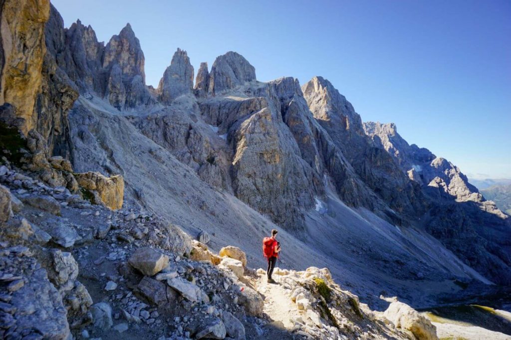 Trail 720, Val Venegia to Passo Mulaz Hike, Pale di San Martino