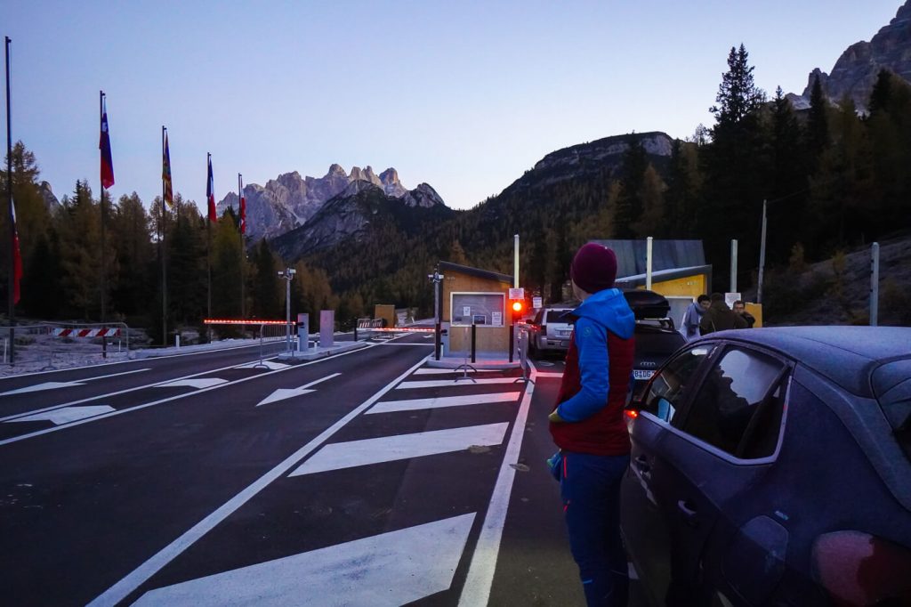 Rifugio Auronzo Toll Road Gate, Dolomites