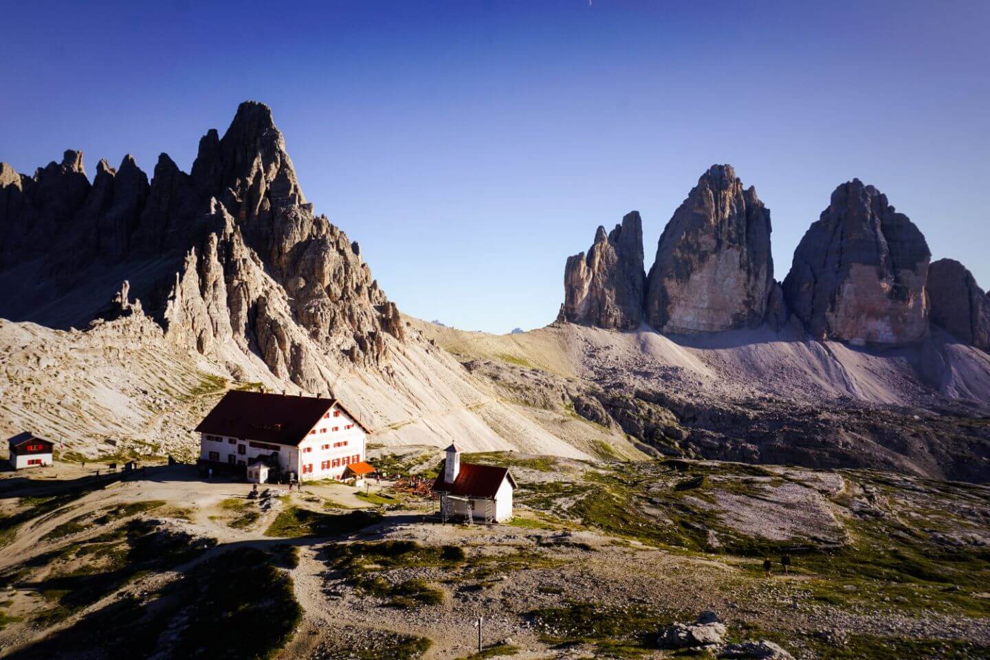 Dreizinnenhütte, Rifugio Locatelli, Tre Cime di Lavaredo, Dolomites