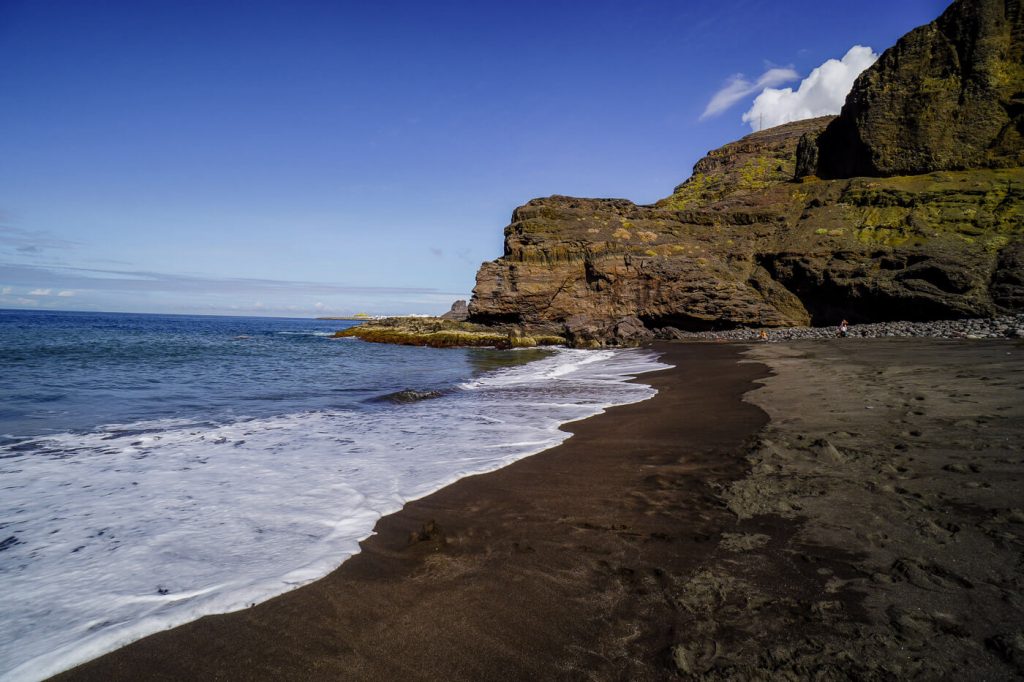 Playa de Guayedra Black Sand Beach, Gran Canaria