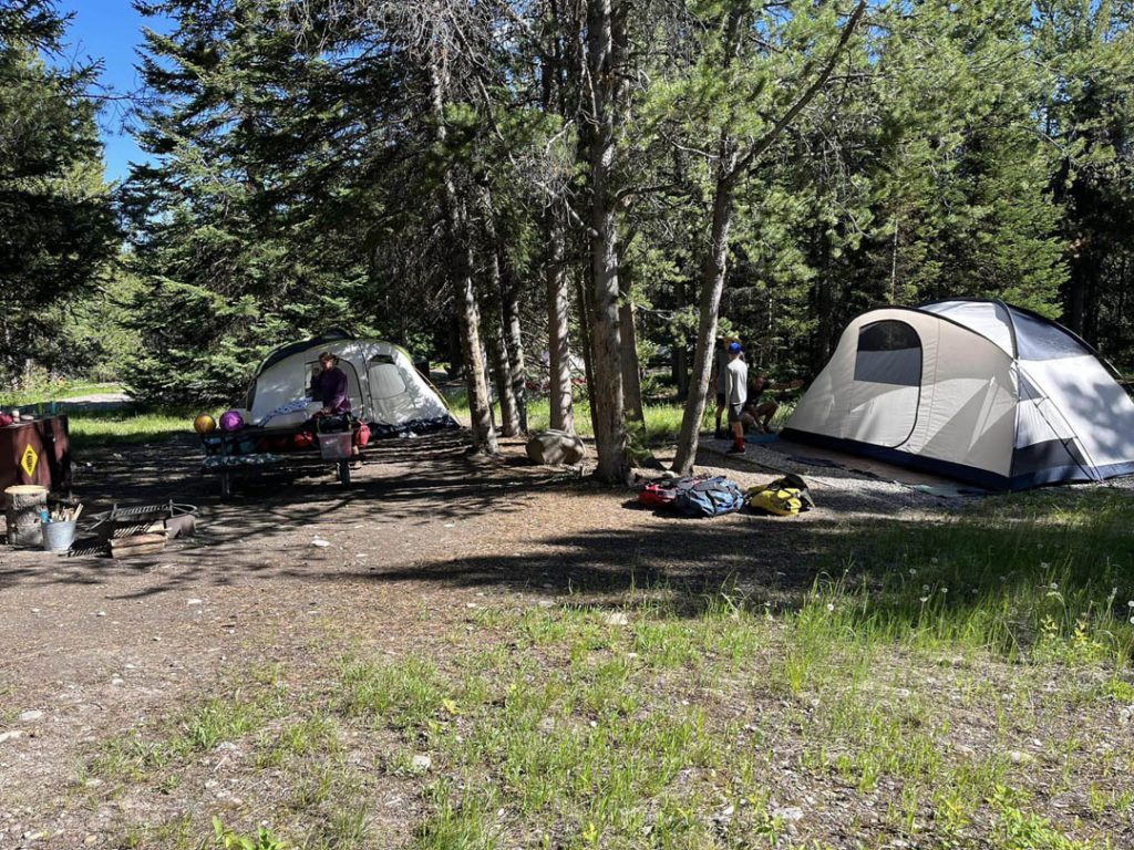 Camping & Hiking at Colter Bay Campground