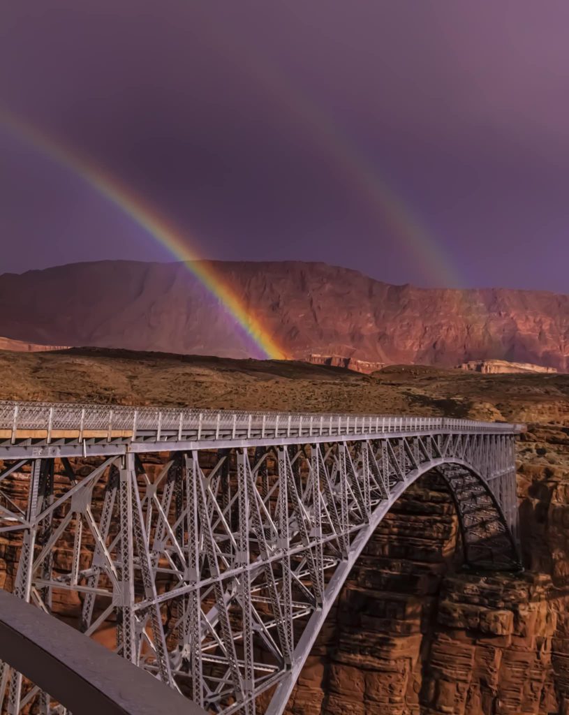 Las Vegas au pont Navajo en Arizona